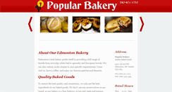 Desktop Screenshot of popularbakery.ca